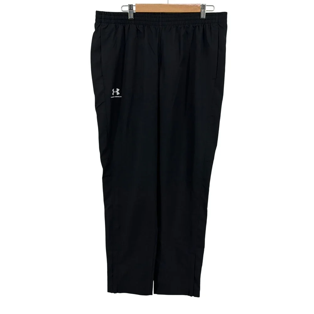 NEW Under Armour Vital Woven Pants Mens XL Black Mesh Lined Ankle Zip 1352031